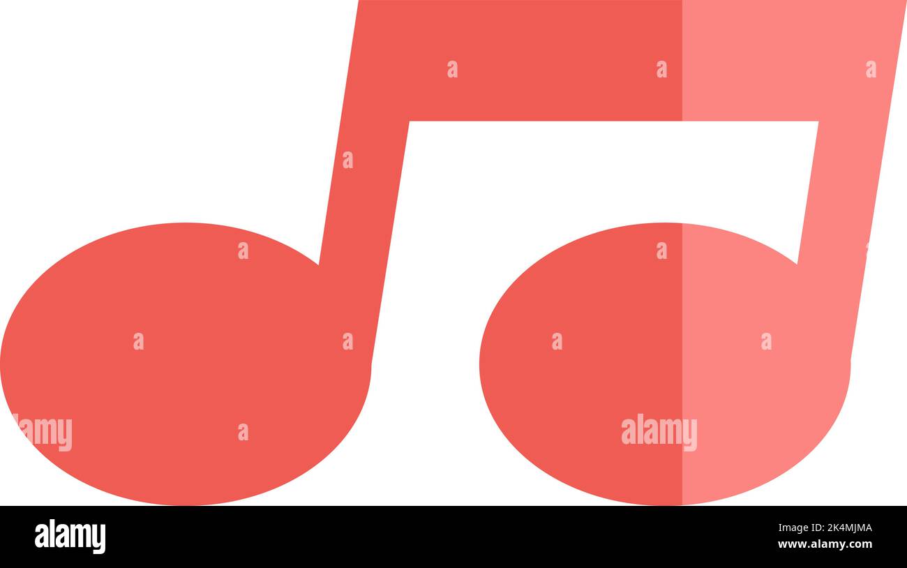Music note black sign symbol Cut Out Stock Images & Pictures - Alamy