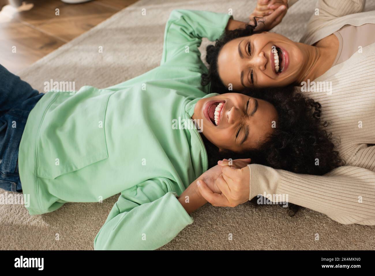 African american girl laughing hi-res stock photography and images - Alamy
