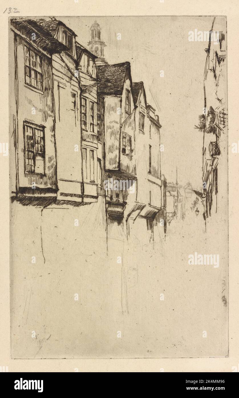 Wych Street. Avery, Samuel Putnam, 1822-1904 (Collector) Whistler, James McNeill (1834-1903) (Artist). Samuel Putnam Avery Collection James McNeill Stock Photo