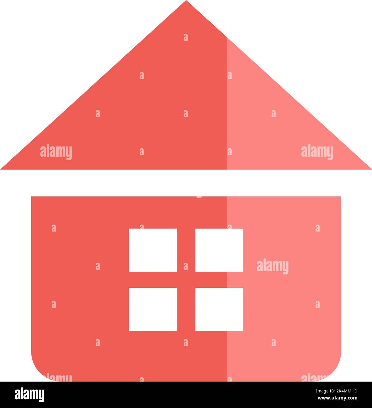 Music home, illustration, vector on a white background. Stock Vector
