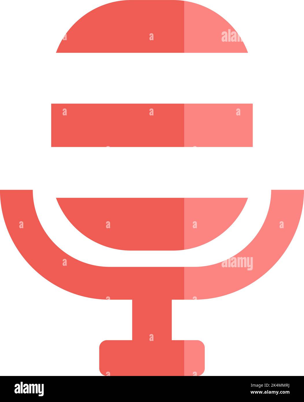 Music recorder, illustration, vector on a white background Stock Vector