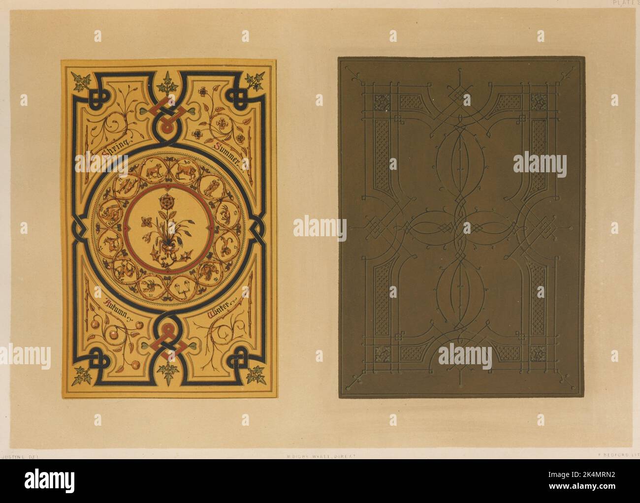 Bookbinding executed by J. & J. Leighton of London and designed by W