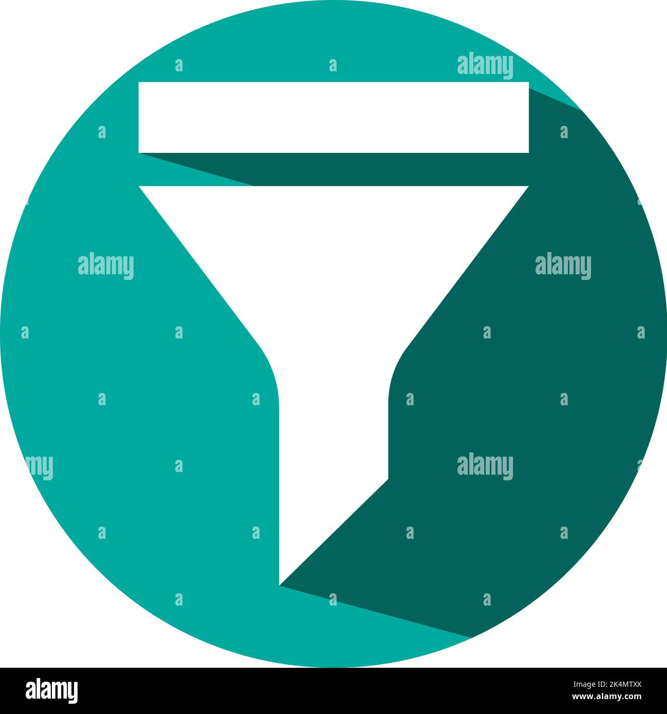 Shopping filter, illustration, vector on a white background. Stock Vector