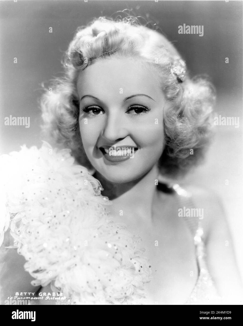 BETTY GRABLE 1936 Portrait publicity for Paramount Pictures Stock Photo