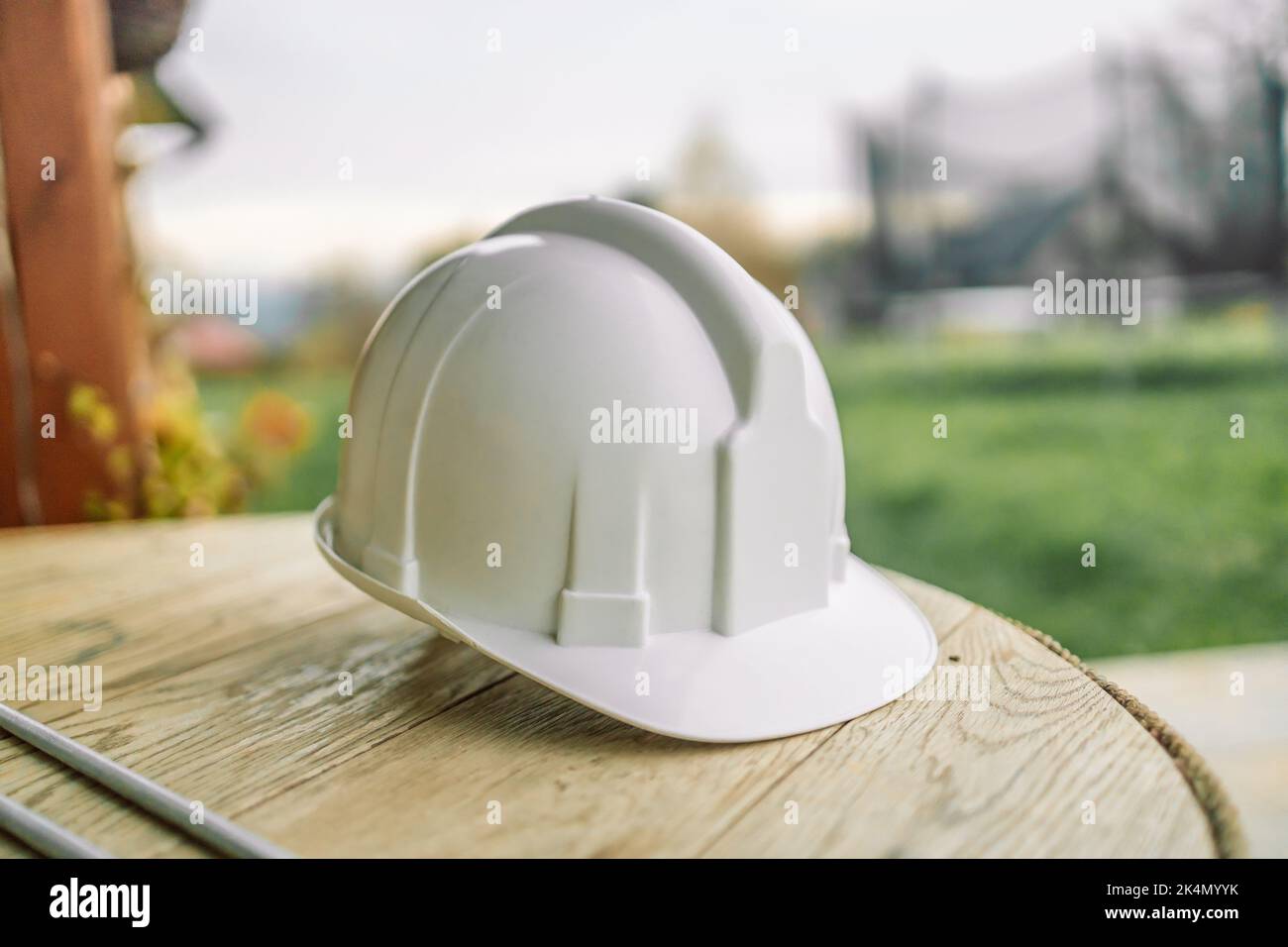 Industrial wood helmet hi-res stock photography and images - Alamy