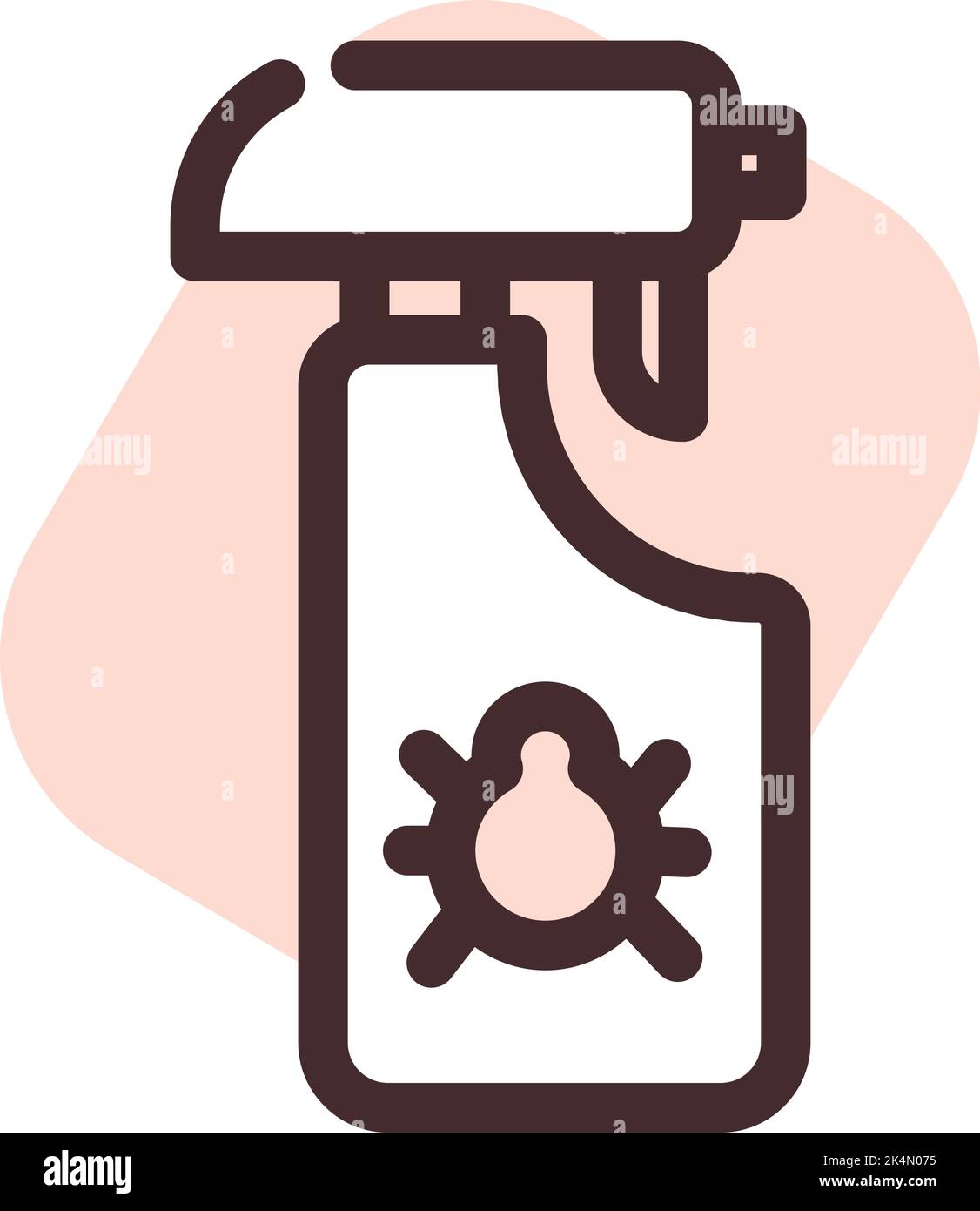 Flea repellent, illustration, vector on a white background. Stock Vector