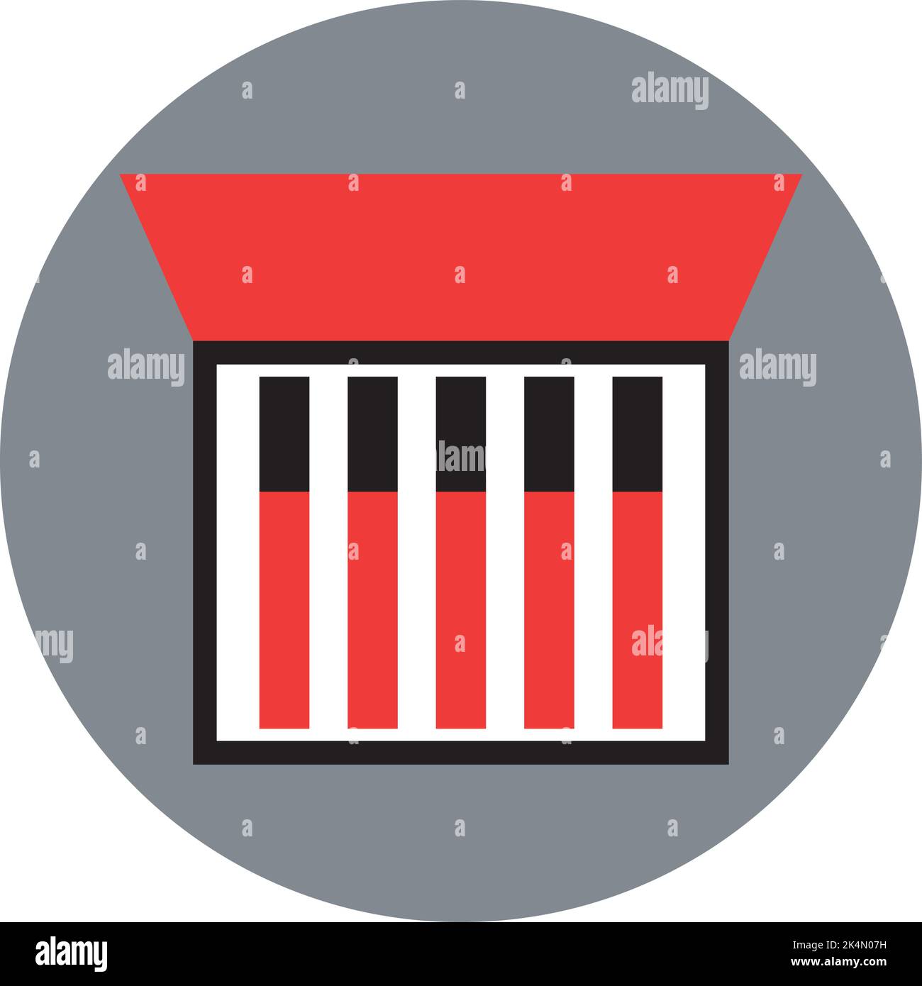 Cigarette pack, illustration, vector on a white background. Stock Vector