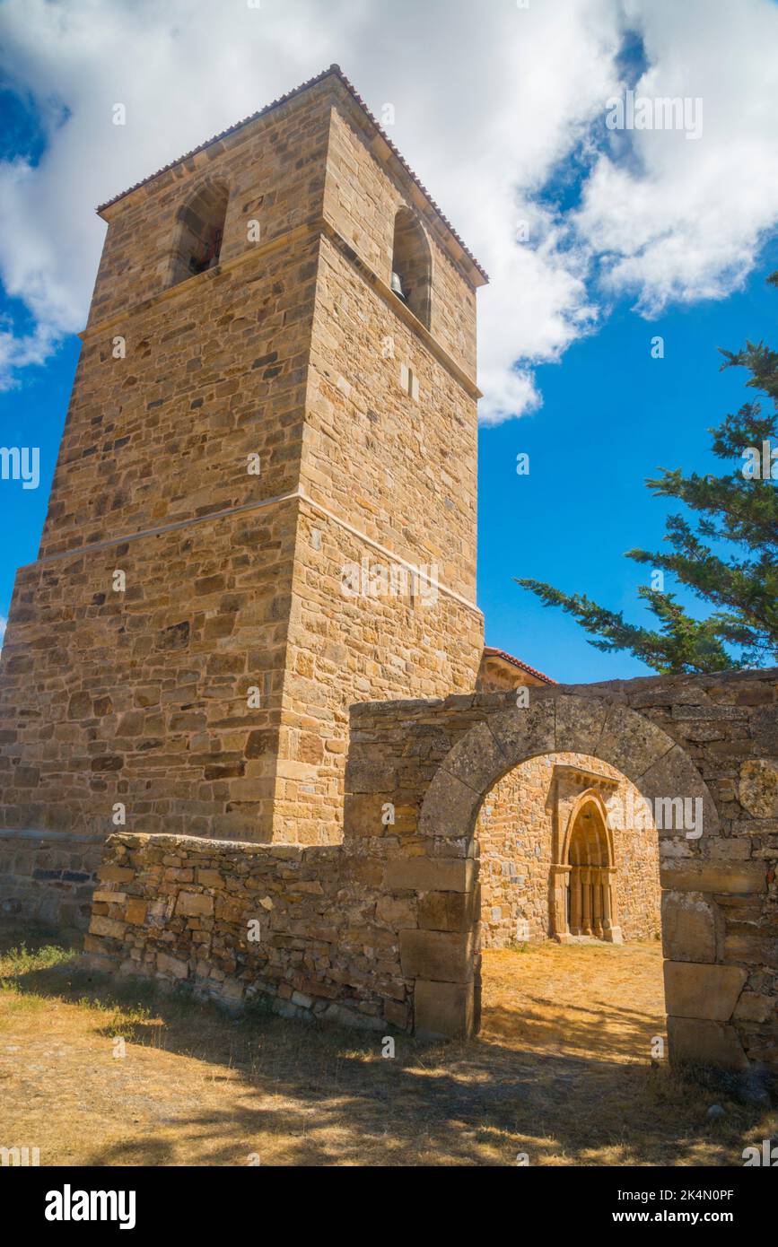 San Pedro Apostol church. Cerbon, Soria province, Castilla Leon, Spain. Stock Photo