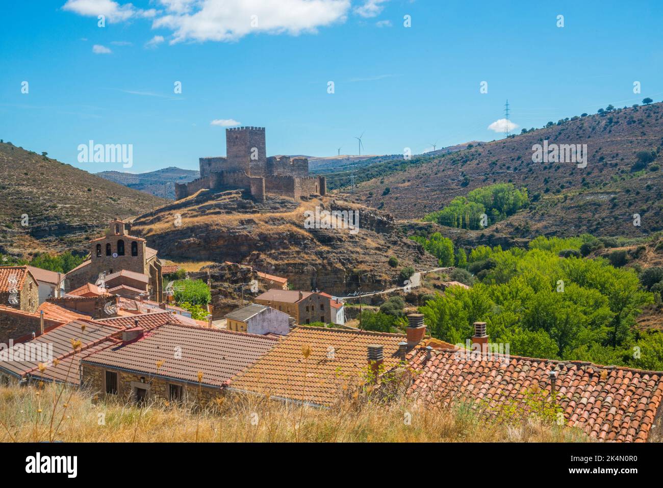 Overview. Magaña, Soria province, Castilla Leon, Spain. Stock Photo