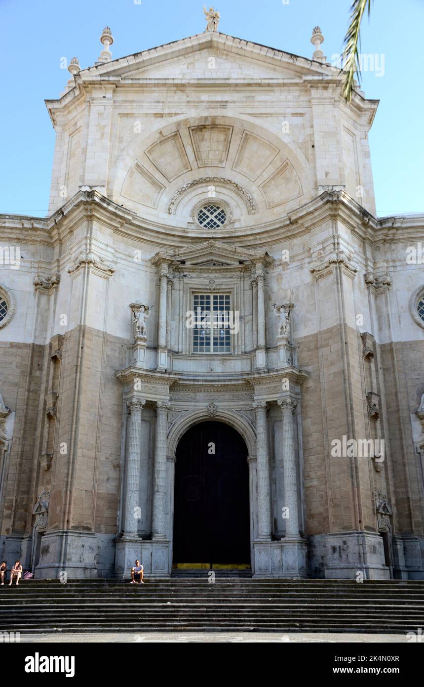 Cadiz, Santa Cruz cathedral (baroque and neoclassical 18-19th century). Andalusia, Spain. Stock Photo