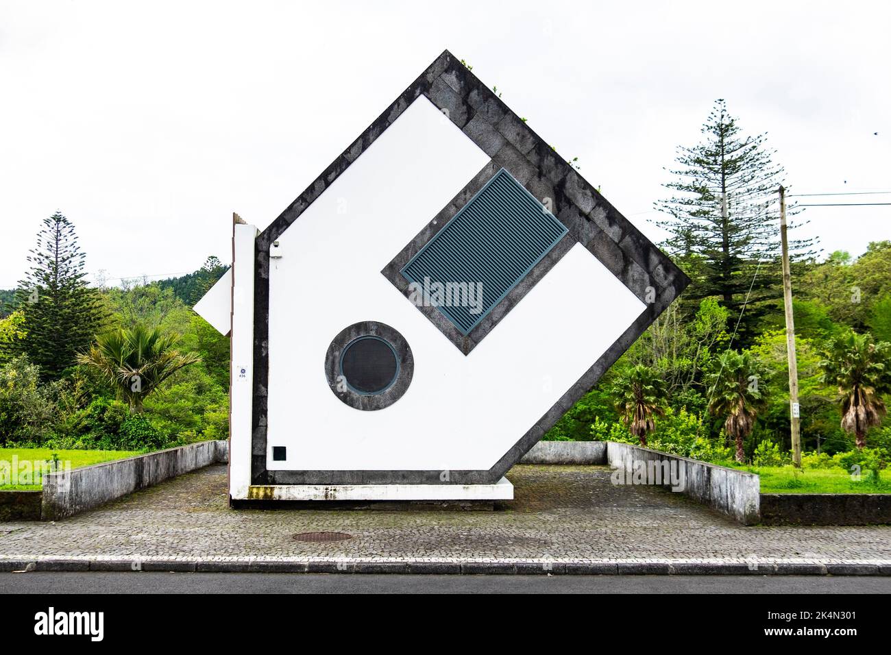 Furnas, Sao Miguel Island, Azores, Portugal May, 2022 upside down