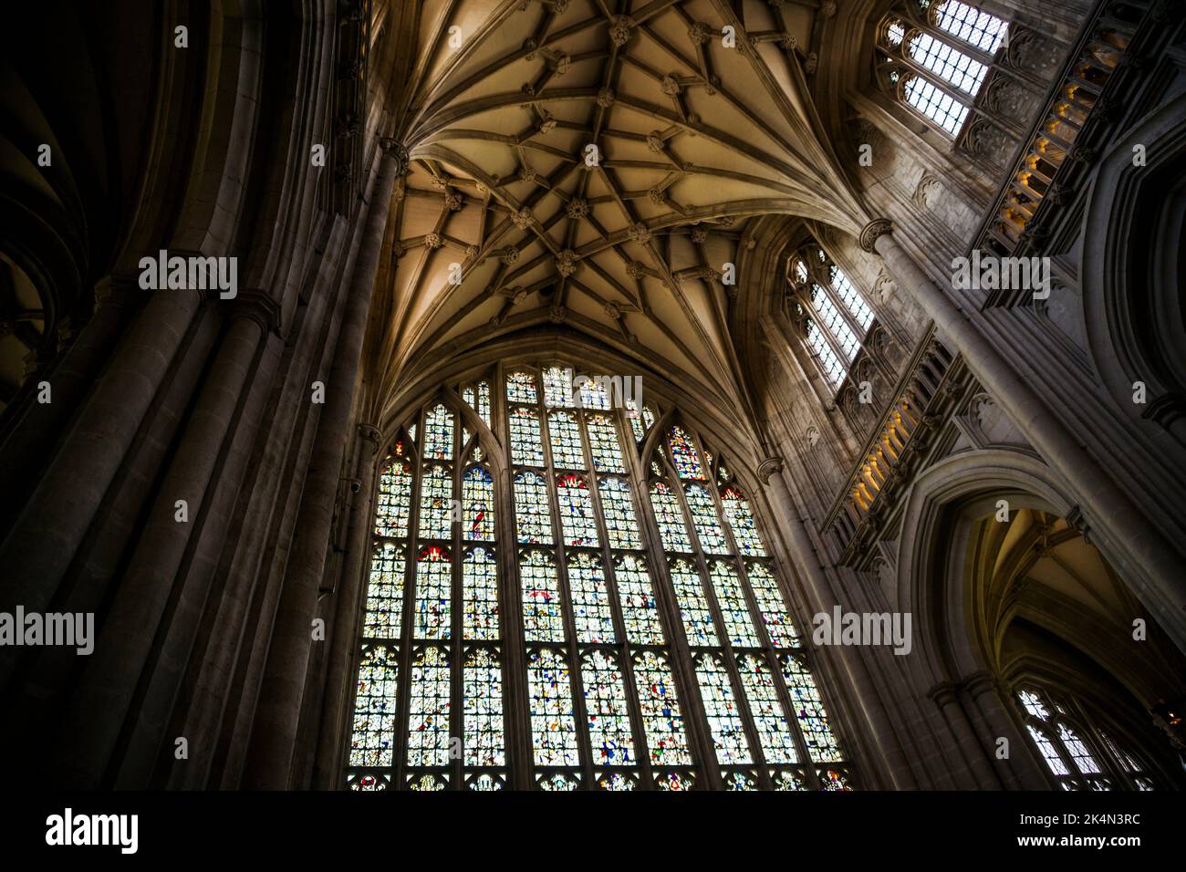 Windows of winchester cathedral hi-res stock photography and images - Alamy