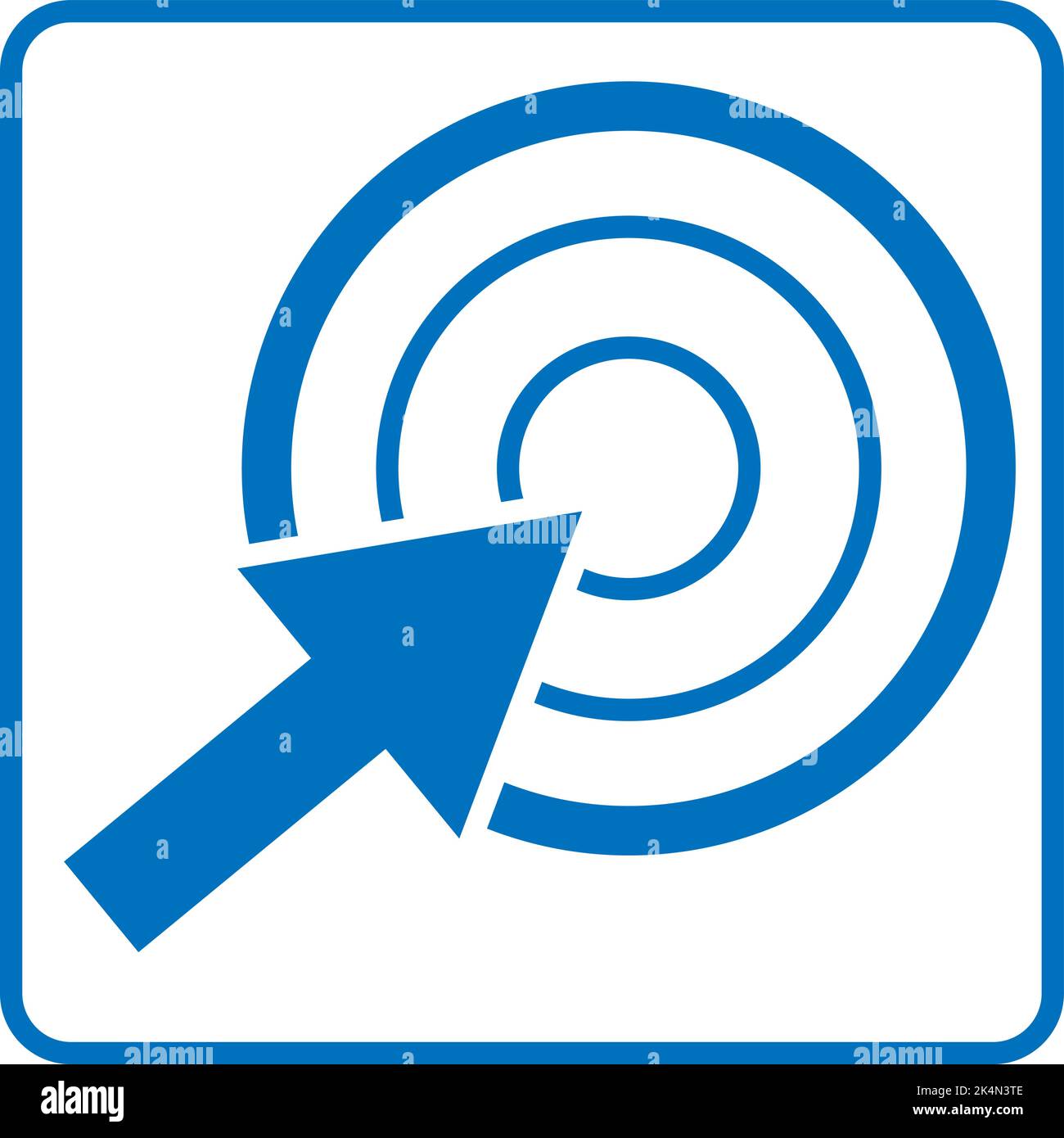 Development target, illustration, vector on a white background Stock ...