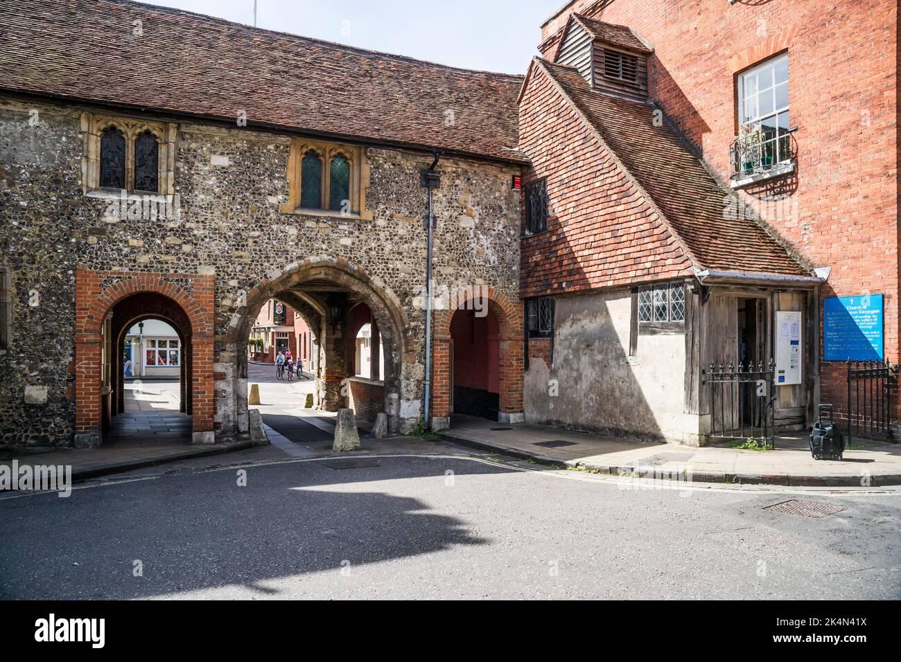 Kingsgate, Medieval city gate, Winchester, Hampshire, England, United