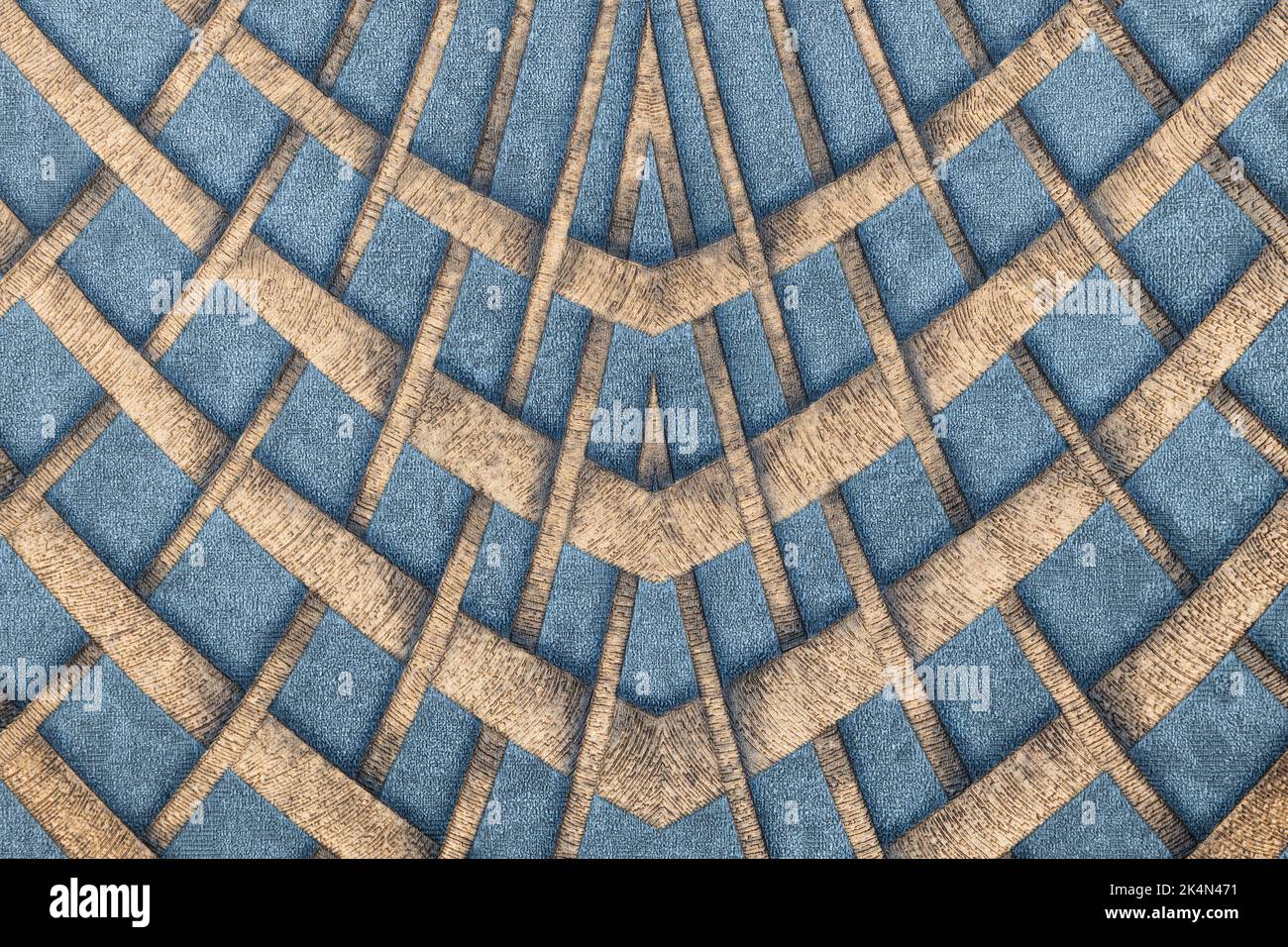 Texture wall of interior decoration with an abstract geometric pattern and lines Stock Photo
