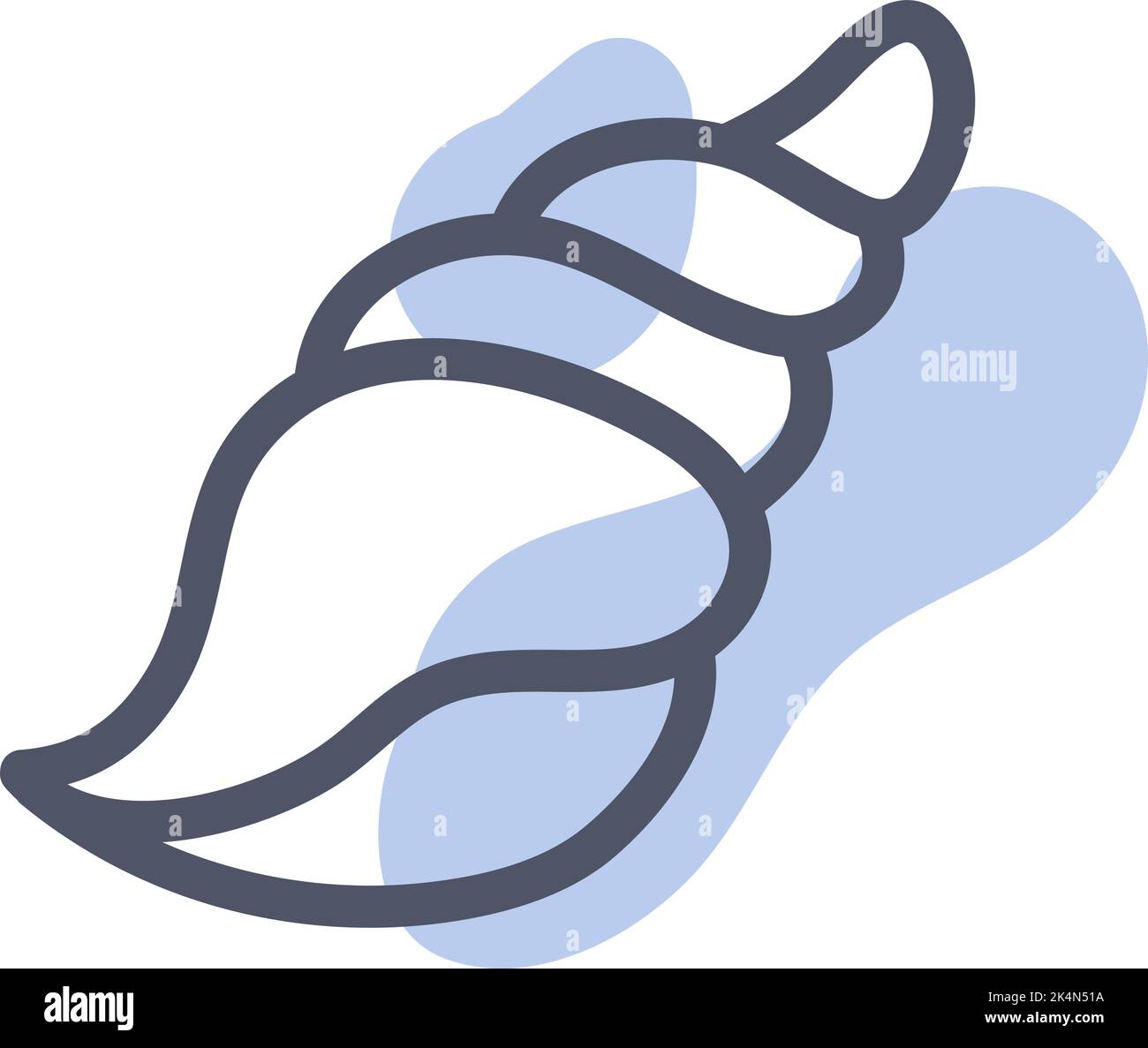 Sea shell illustration Stock Vector Images - Alamy
