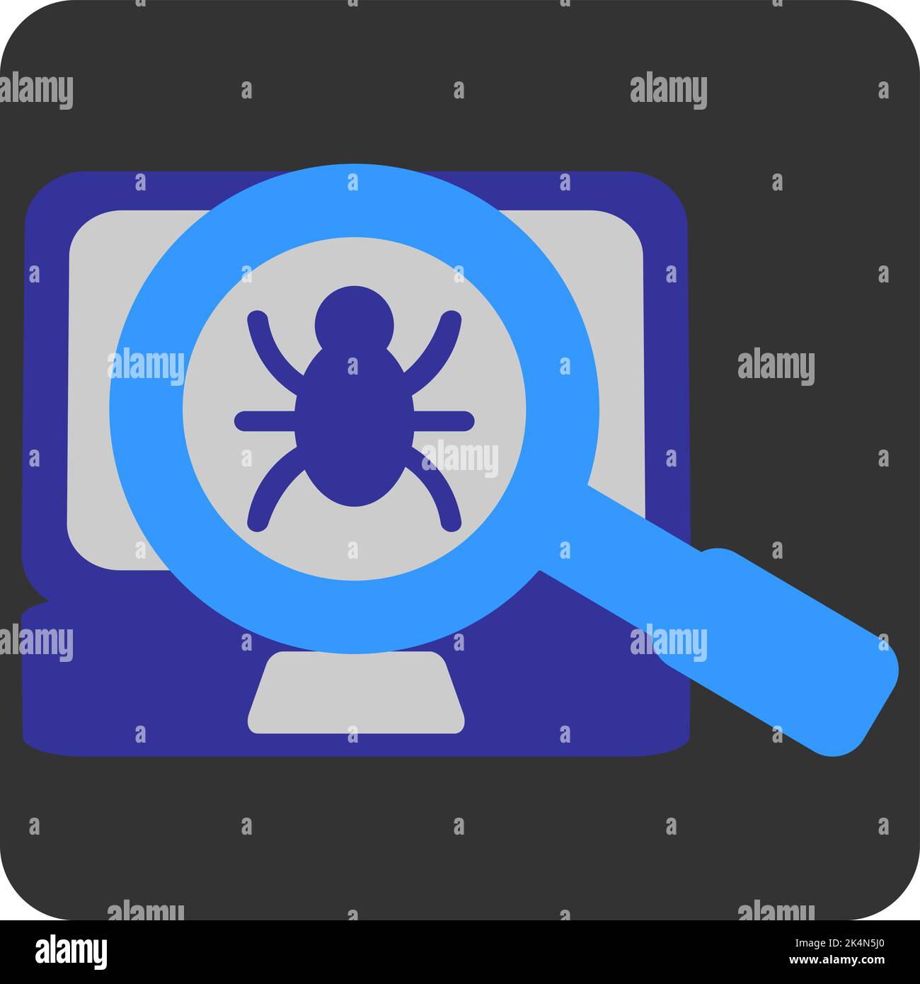 Software Development bug, illustration, vector on a white background. Stock Vector