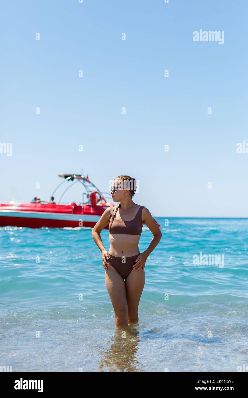 Antalya sea bikini hi-res stock photography and images - Alamy
