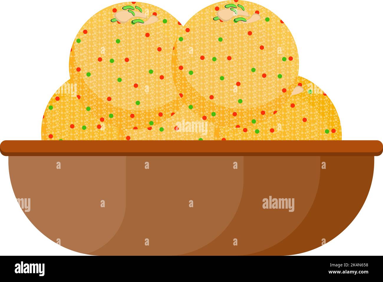 Delicious lado, illustration, vector on a white background. Stock Vector
