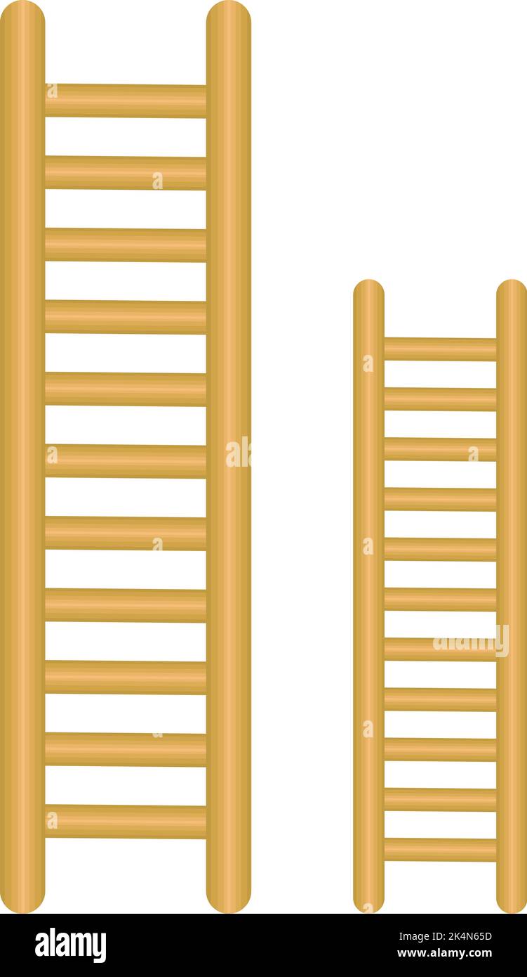 Big and small ladders, illustration, vector on a white background Stock Vector Image & Art Alamy