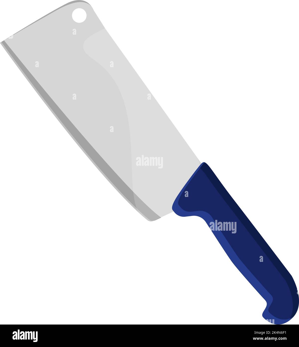 Kitchen axe, illustration, vector on a white background Stock Vector ...
