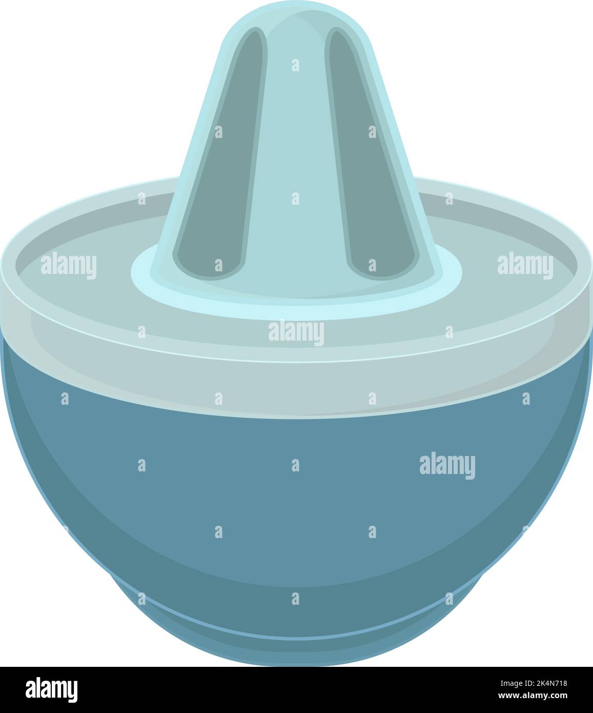 Blue lemon squeezer, illustration, vector on a white background Stock