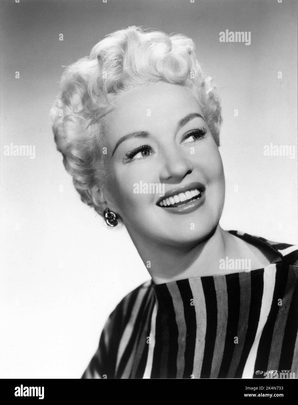 BETTY GRABLE Portrait publicity for THREE FOR THE SHOW 1955 director H.C. POTTER Columbia Pictures Stock Photo