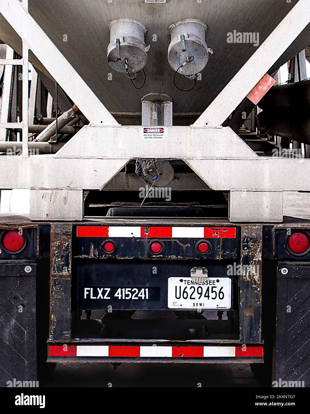 Tailgate of Trucks on the Highways Stock Photo Alamy