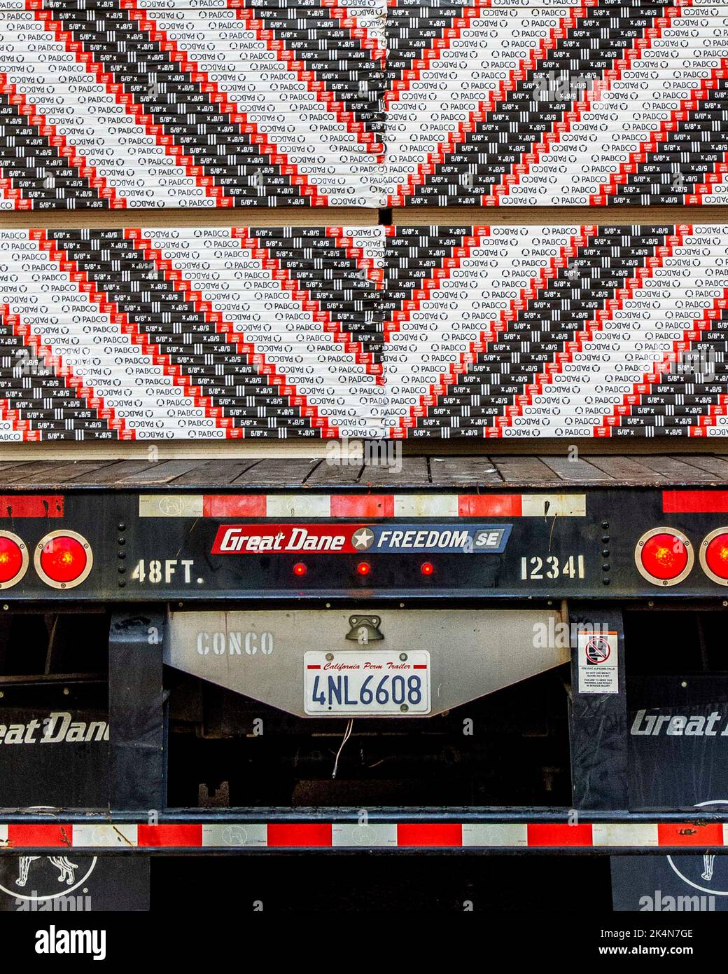 Tailgate of Trucks on the Highways Stock Photo Alamy