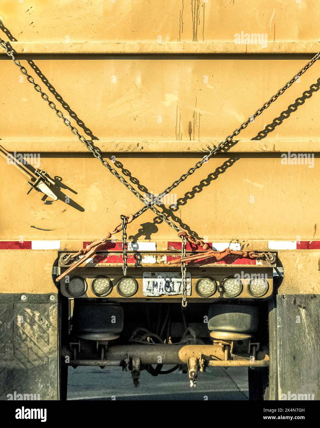 Tailgate of Trucks on the Highways Stock Photo Alamy
