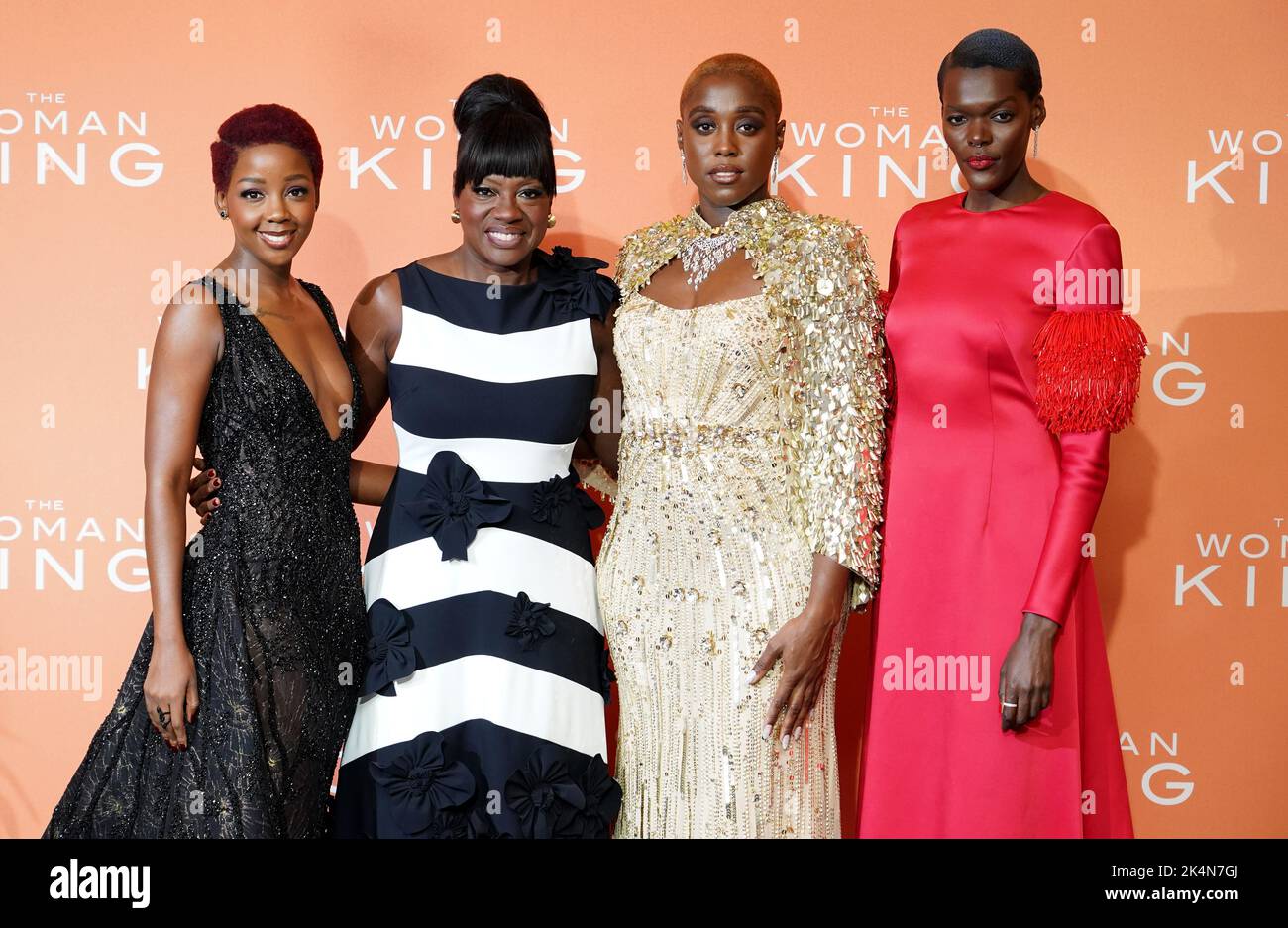Thuso Mbedu, Viola Davis, Lashana Lynch and Sheila Atim attending The