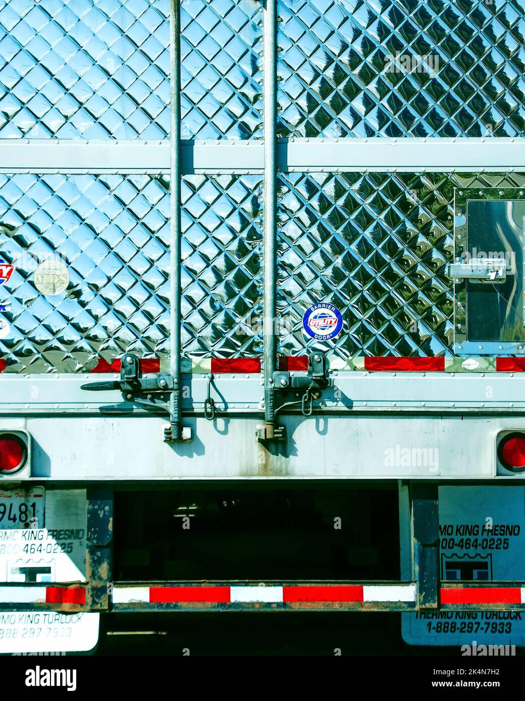 Tailgate of Trucks on the Highways Stock Photo Alamy