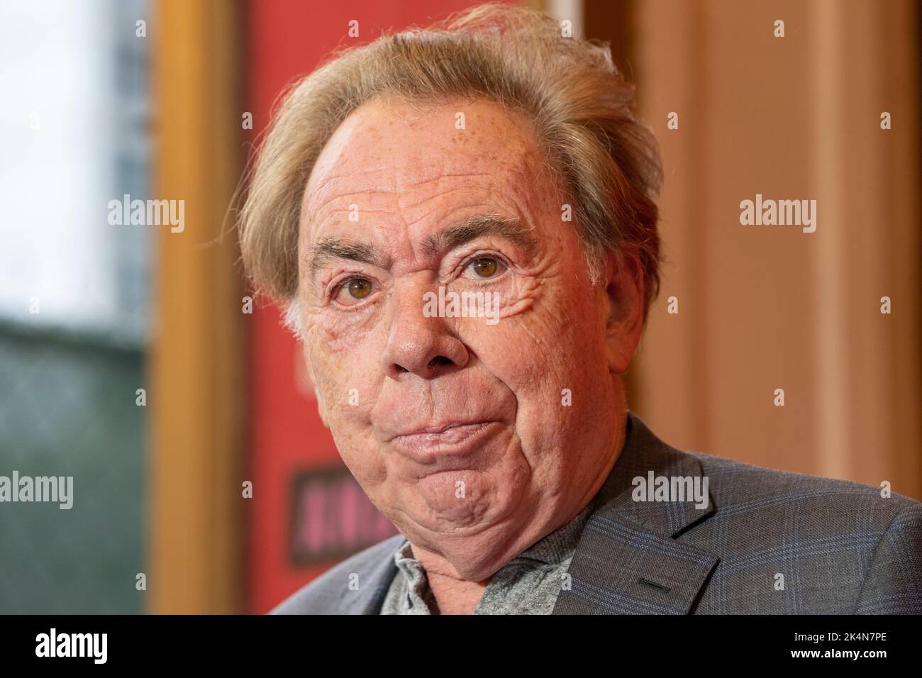 New York, NY - October 3, 2022: Andrew Lloyd Webber announced of