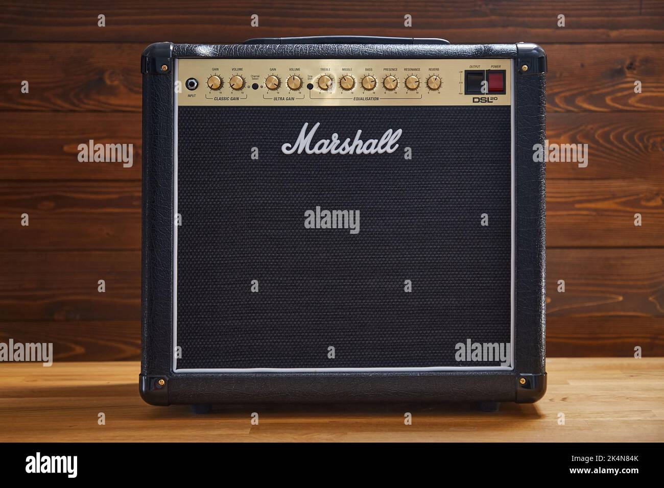 Marshall guitar amplifier combo Stock Photo