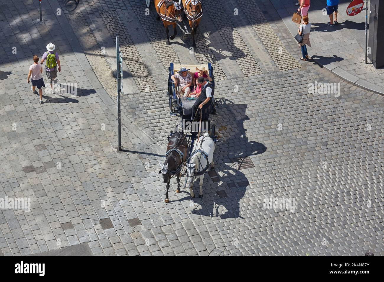 Horse carriages, Vienna, Austria Stock Photo
