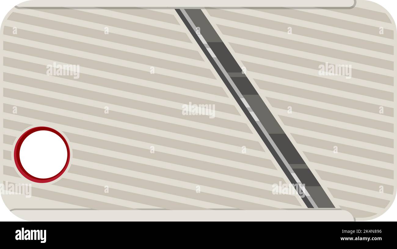 White mandoline slicer, illustration, vector on a white background. Stock Vector