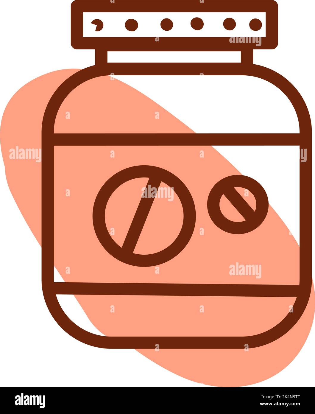 Healthy gym suplements, illustration, vector on a white background. Stock Vector