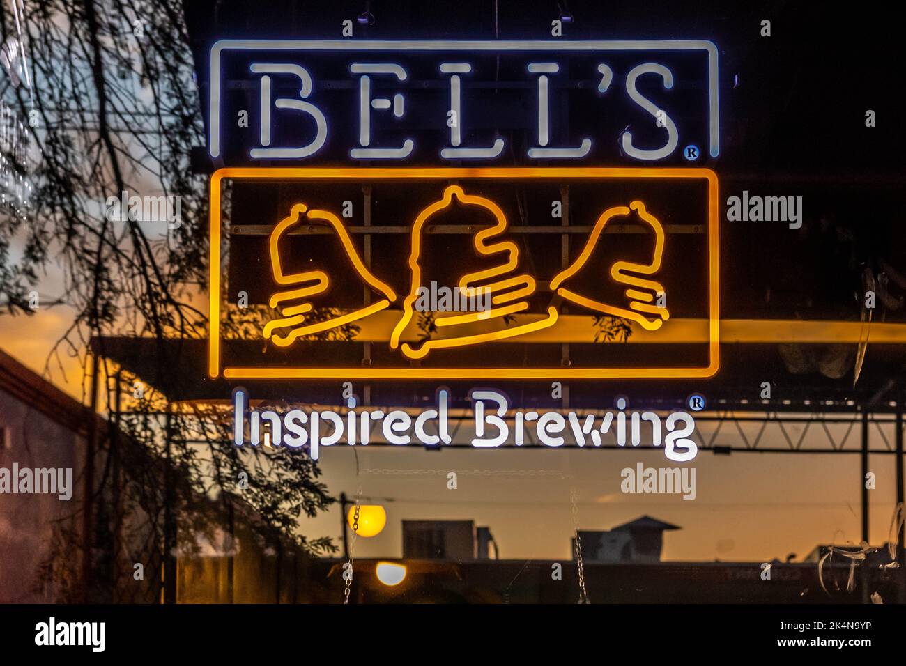 Tucson, AZ, USA - Oct 16, 2021: The Bell Brewery Stock Photo