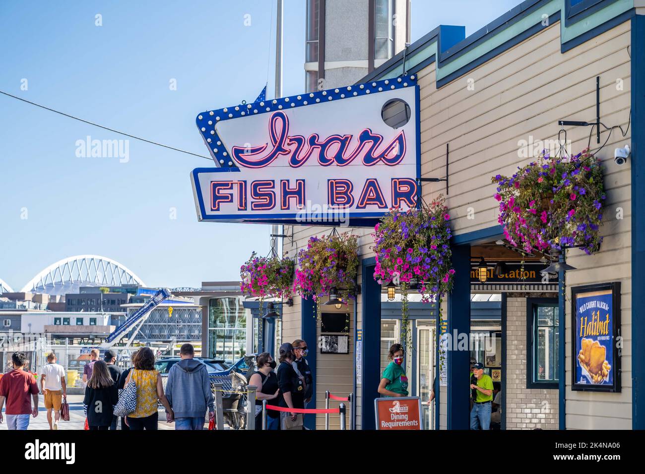 Seattle, WA, USA - August 29, 2021: The Ivars Fish Bar Stock Photo