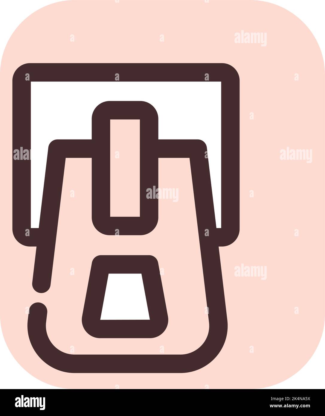 Textile zipper, illustration, vector on a white background. Stock Vector