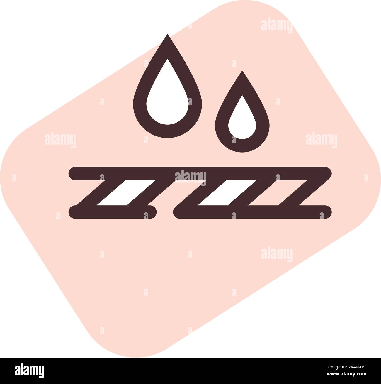 Weather resistance textile, illustration, vector on a white background. Stock Vector