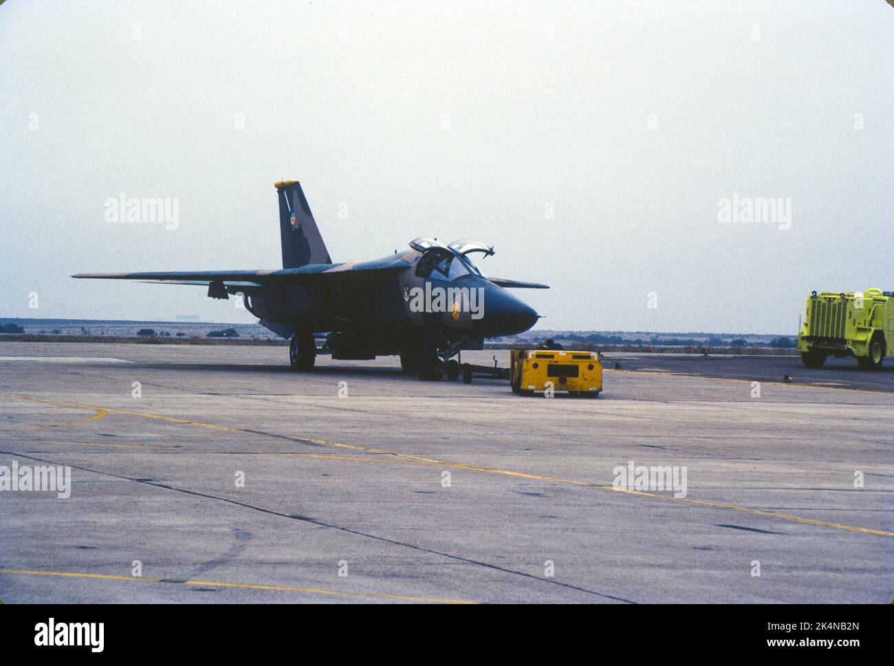 USAF F-111 Aardvark on the tarmac at NAS Miramar in San Diego, California Stock Photo