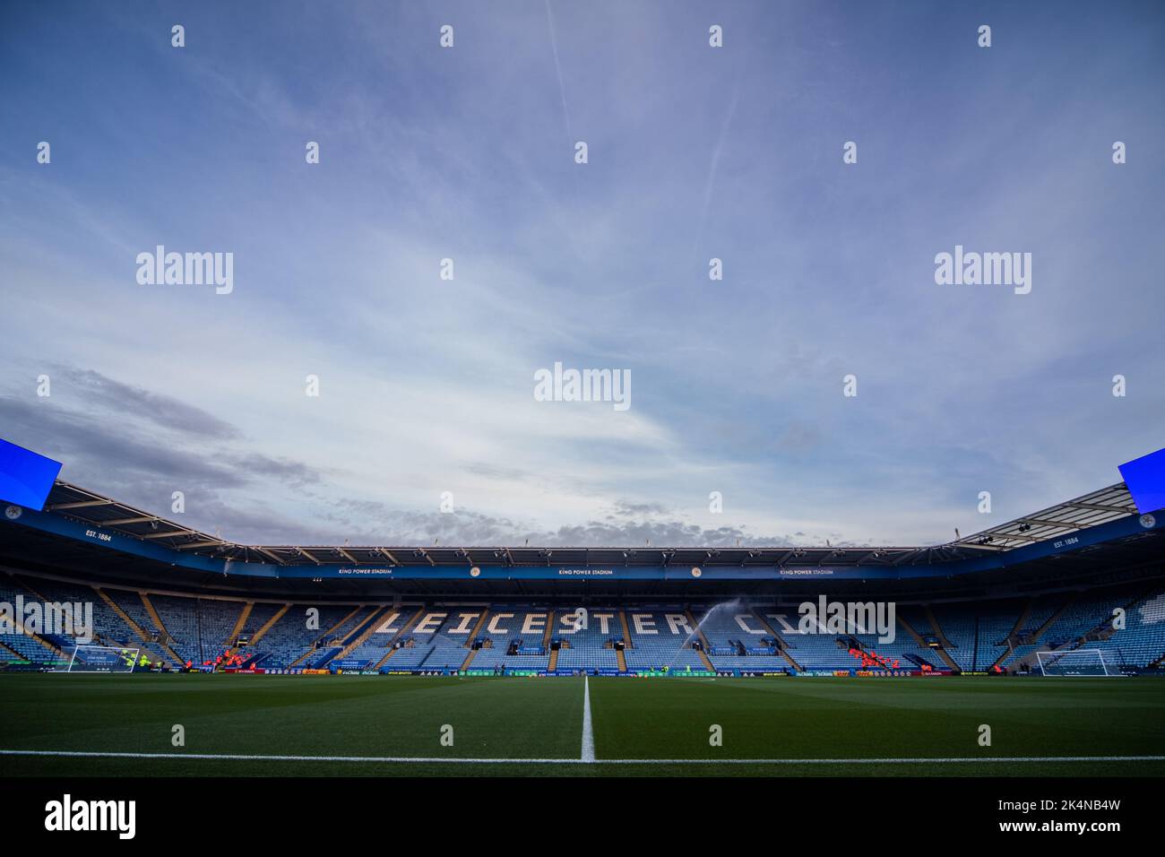A general view of the King Power stadium before the Premier League match Leicester City vs Nottingham Forest at King Power Stadium, Leicester, United Kingdom, 3rd October 2022  (Photo by Ritchie Sumpter/News Images) Stock Photo