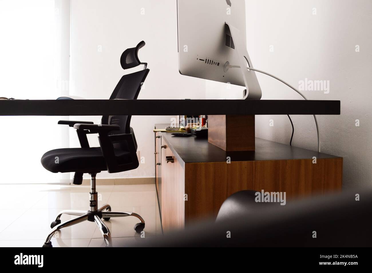 modern designer desk for office, business and creative spaces, with
