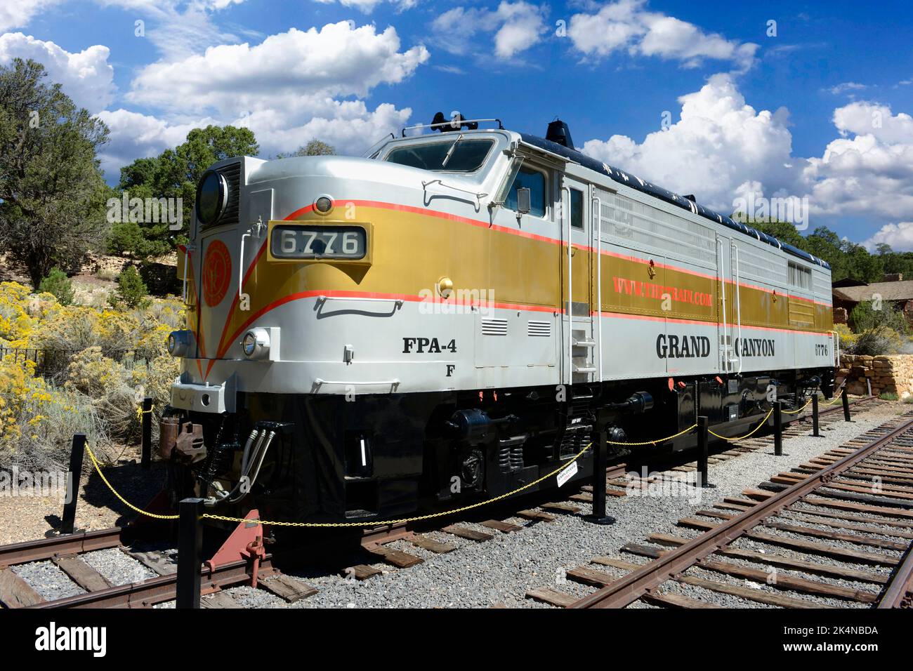 The Grand Canyon Railway diesel EMD F-40PH locomotive at the Grand ...