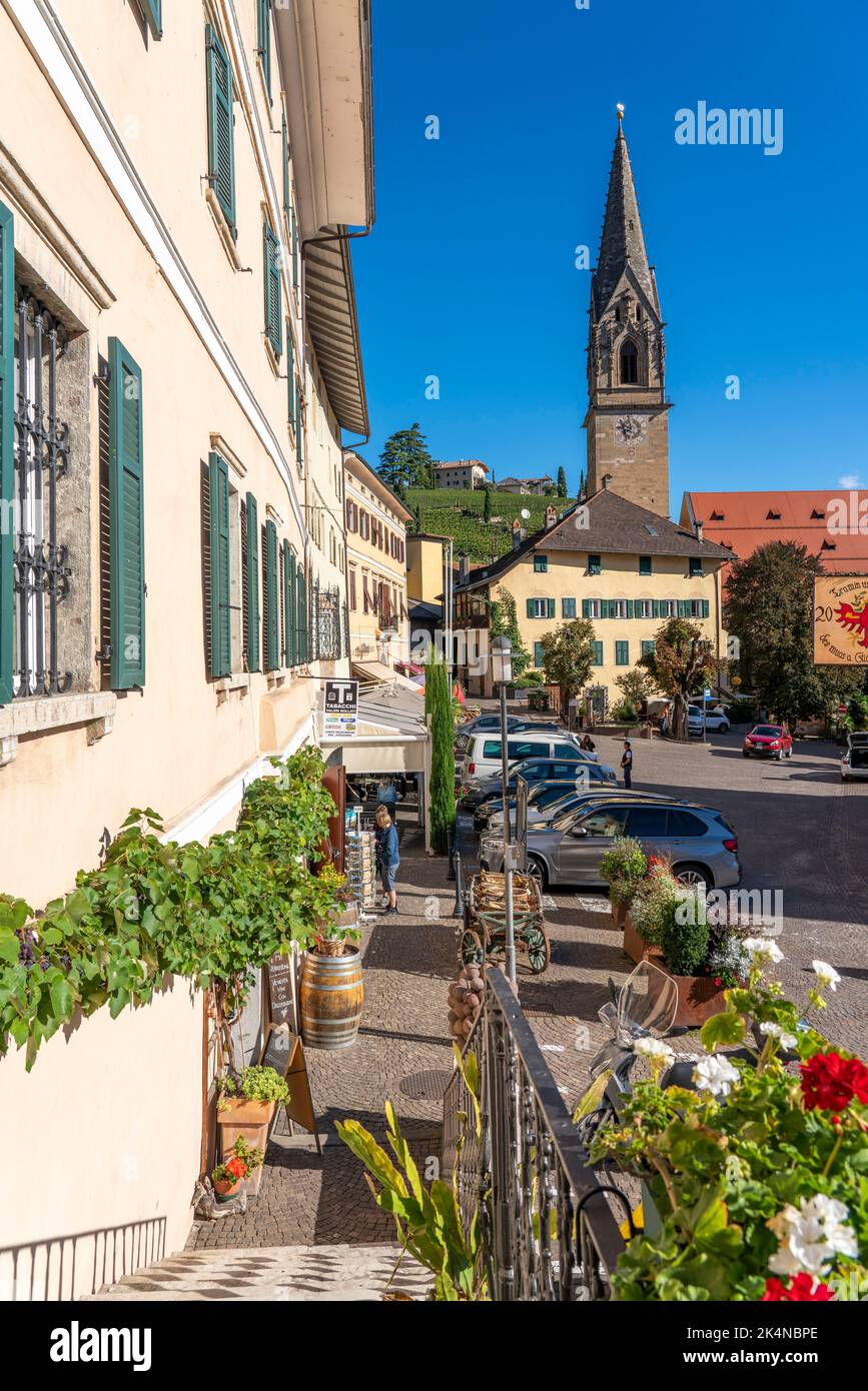 The village of Tramin an der Weinstraße, in South Tyrol, Gewürztraminer