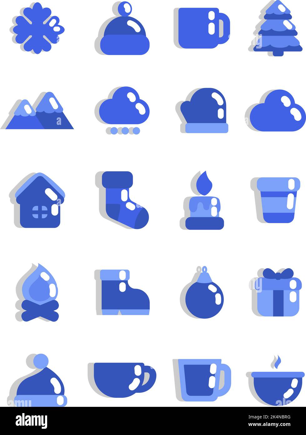 Cold winter, illustration, vector on a white background Stock Vector ...
