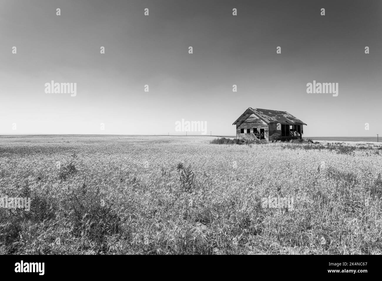 The abandoned Highland School House, near Coulee City, Washington State