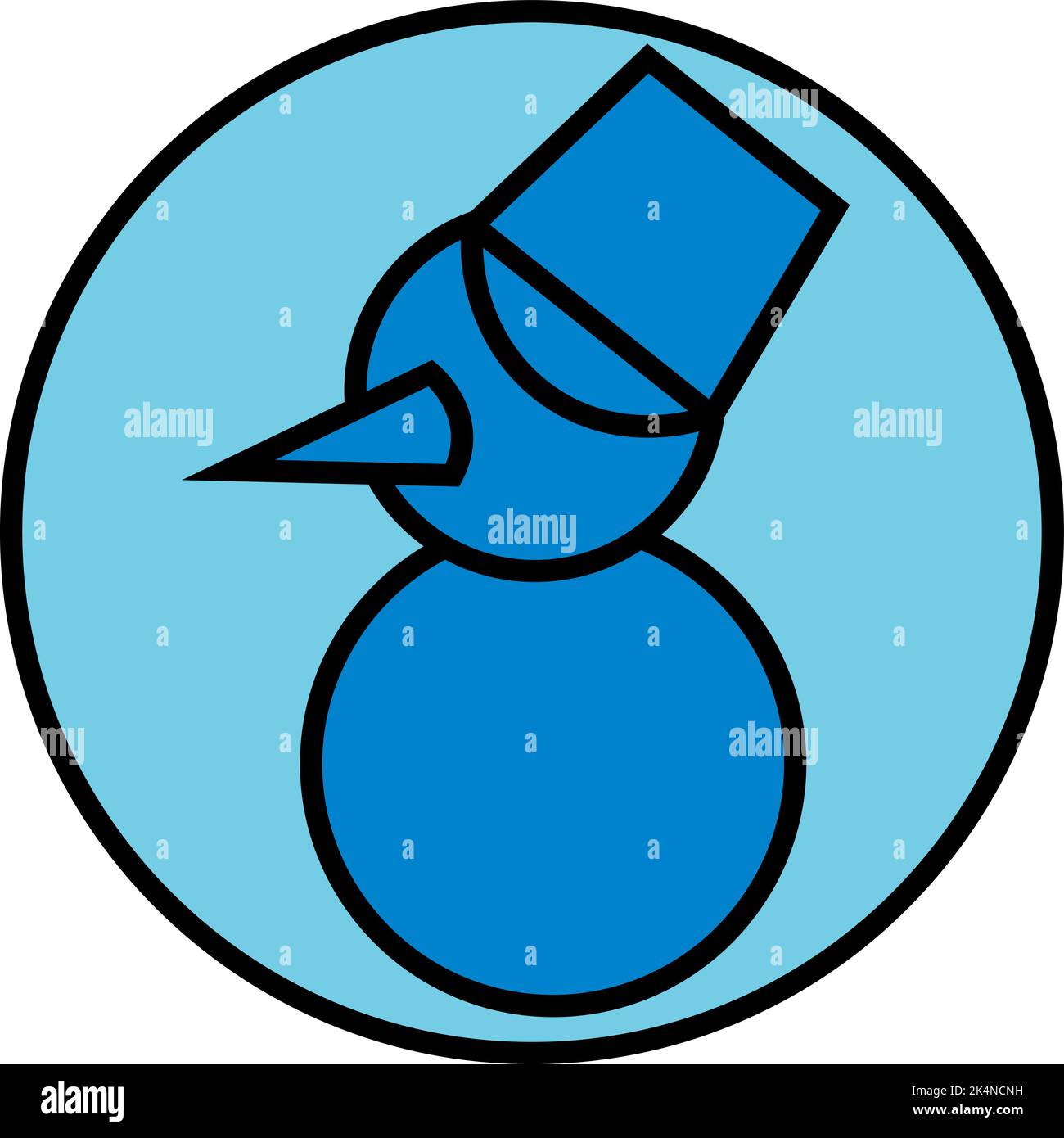 Snowman park Stock Vector Images - Alamy