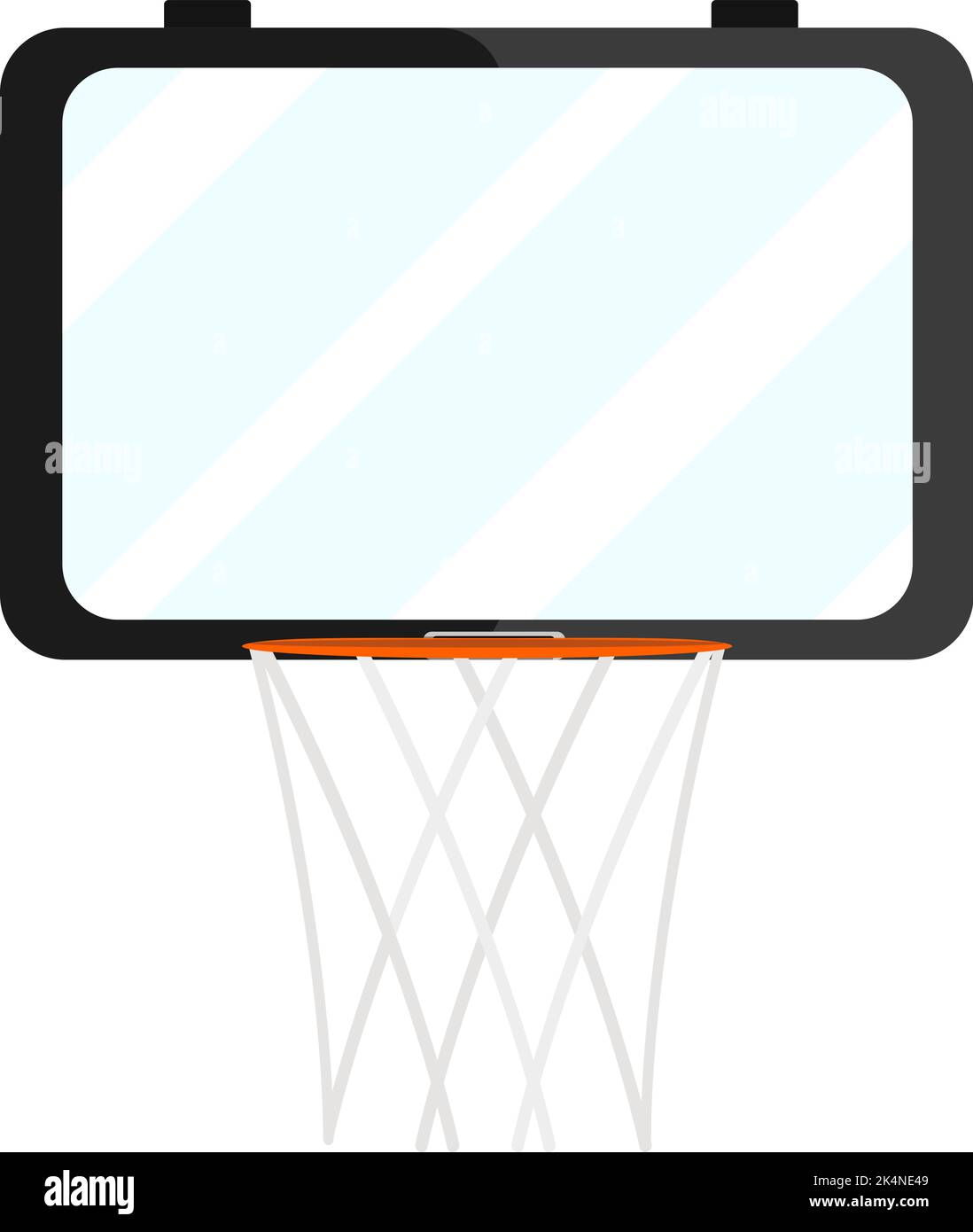 Basketball net, illustration, vector on a white background. Stock Vector